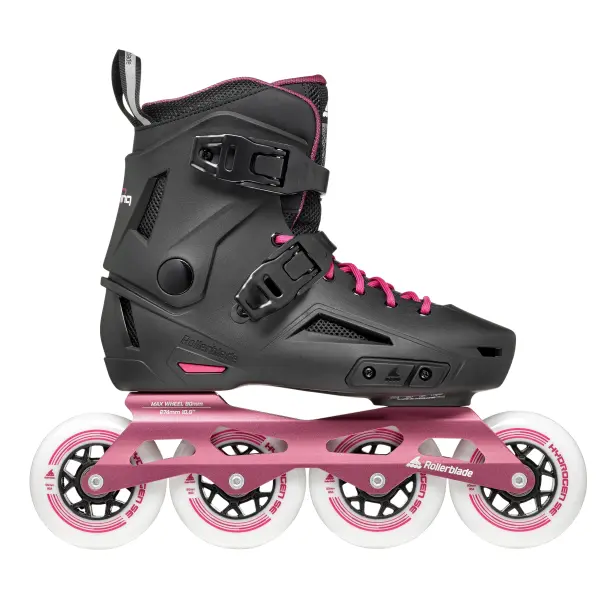 Rollerblade Lightning Freeskates Inline Rulleskøjte til dame 90mm Sort/Sangria