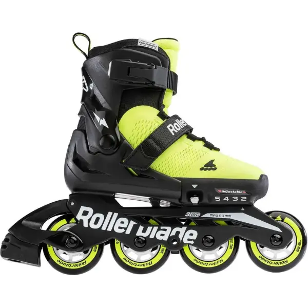Rollerblade Microblade SE Inliner Rulleskøjte Neon Gul/Sort