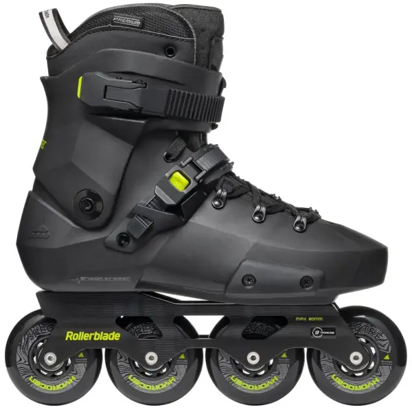 Rollerblade Twister XT inline rulleskøjte sort med lime detaljer