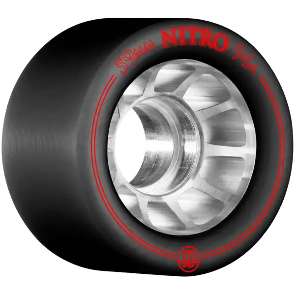 Roller Derby Rollerbones 59mm Nitro Wielen 8-Pack (Zwart - 94A)