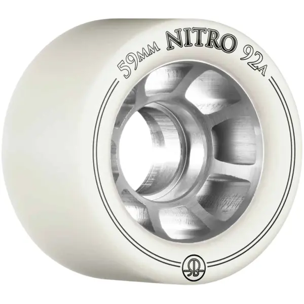 Roller Derby Rollerbones 59mm Nitro Wielen 8-Pack (Wit - 94A)