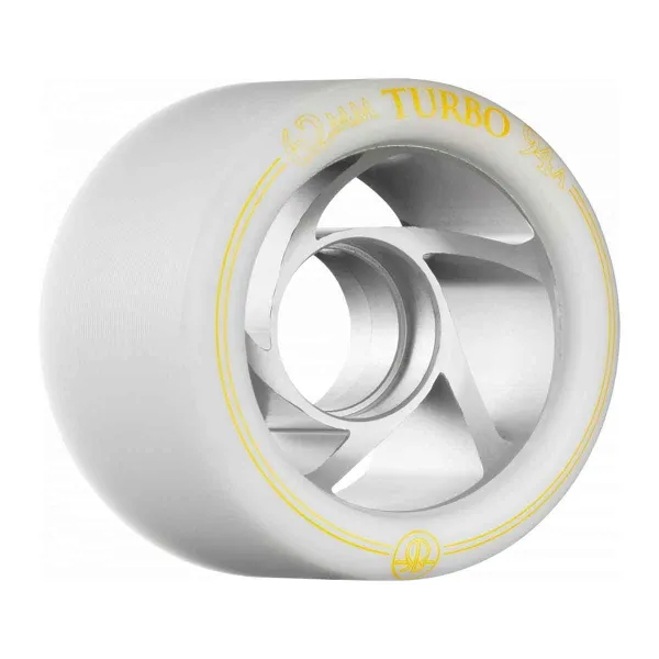 Roller Derby Rollerbones 62mm Turbo Wielen 8-Pack (Wit - 94A)