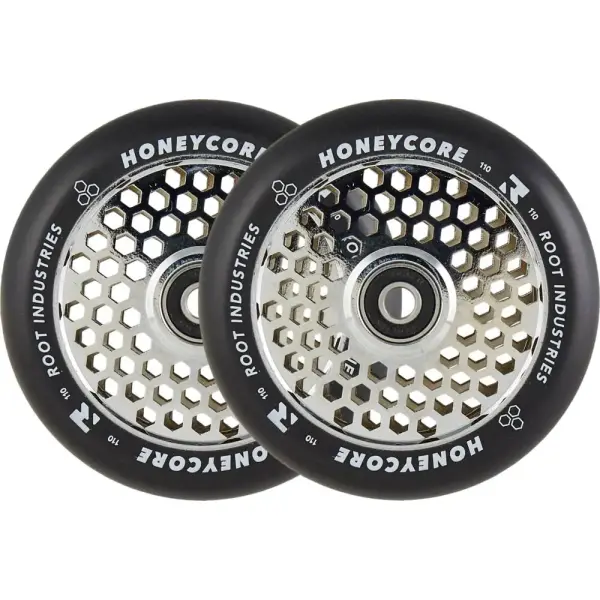 Hjul Til Løbehjul Root Honeycore Sort 110mm 2-Pak (110mm - Mirror)