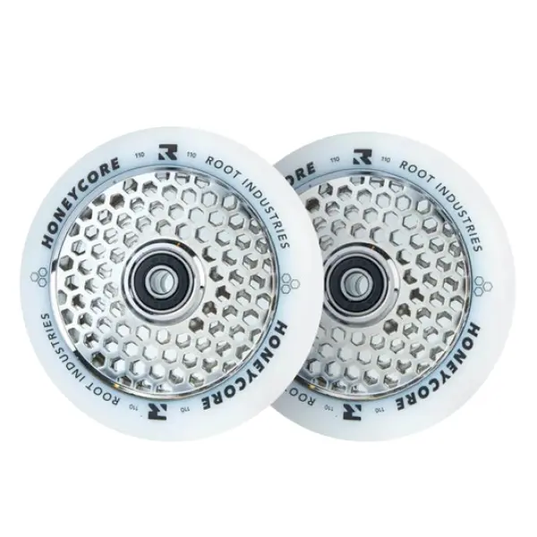 Stunt Scooter Rollen Root Honeycore Weiß 110mm 2 Stk. (110mm - Mirror)