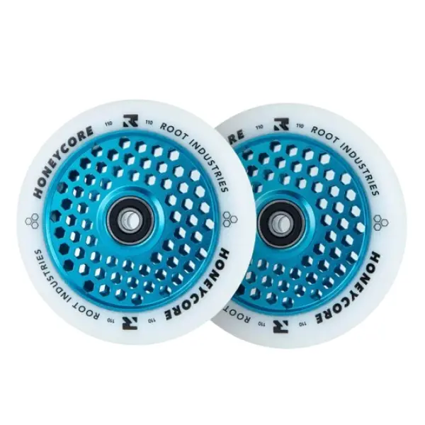 Stunt Scooter Rollen Root Honeycore Weiß 110mm 2 Stk. (110mm - Blau)