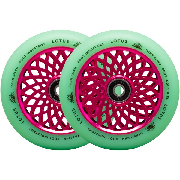 Stunt Scooter Rollen Root Lotus 2 Stk. (110mm - Pink/Isotope)