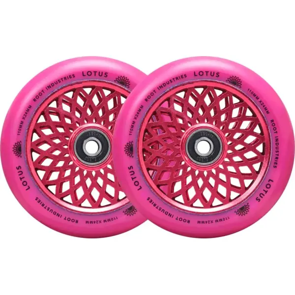 Stunt Scooter Rollen Root Lotus 2 Stk. (110mm - Radiant Pink)
