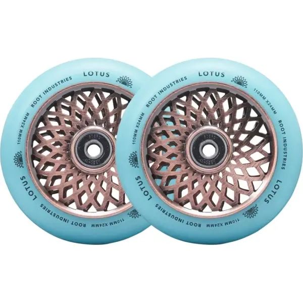 Hjul Til Løbehjul Root Lotus 2-Pak (110mm - Copper/Isotope)