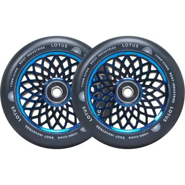 Stunt Scooter Rollen Root Lotus 2 Stk. (110mm - Blu-ray/Black)