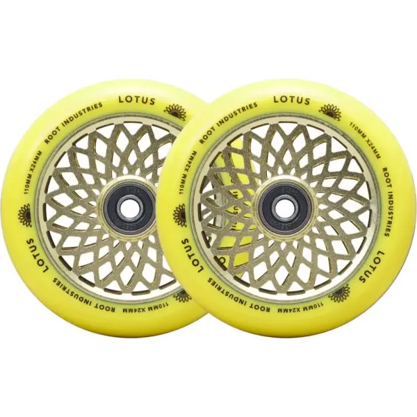 Stunt Scooter Rollen Root Lotus 2 Stk. (110mm - Radiant Yellow)