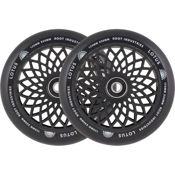 Stunt Scooter Rollen Root Lotus Dual Wide 2 Stk. (120mm - Schwarz)