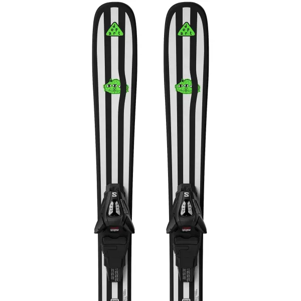 Kinderski Salomon Départ First + C5 GW (123cm - Schwarz)