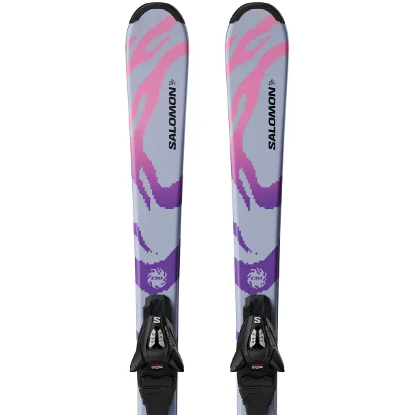 Junior Ski Salomon Qst Cosmic Sky M + C5 GW (150cm - Blau)