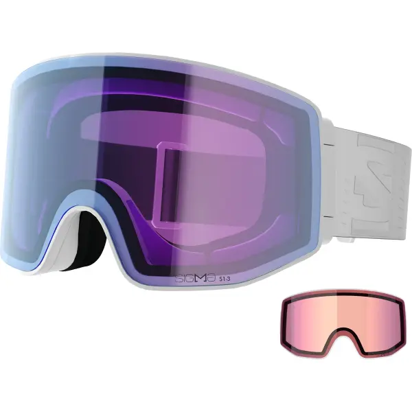 Skibrille Salomon Sentry Prime Sigmaphoto (Weiß)