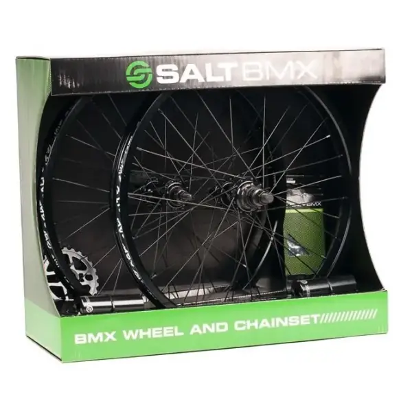Salt Valon BMX Reifen/Ketten-Set (Schwarz)