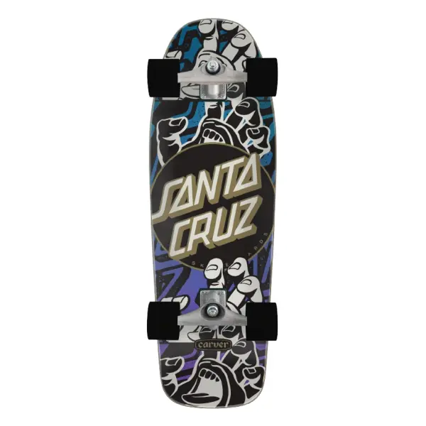 Cruiser Skateboard Santa Cruz 80s Rider Handled Dot (30.25" - Zwart)