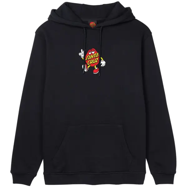 Hoodie Santa Cruz Dot Guy Front (M - Sort)