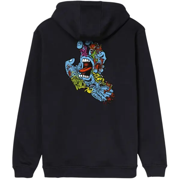 Hoodie Santa Cruz Roskopp Screaming Five (M - Sort)