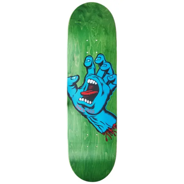Skateboard Deck Santa Cruz Screaming Hand (8.8" - Grün/Schwarz/Blau)