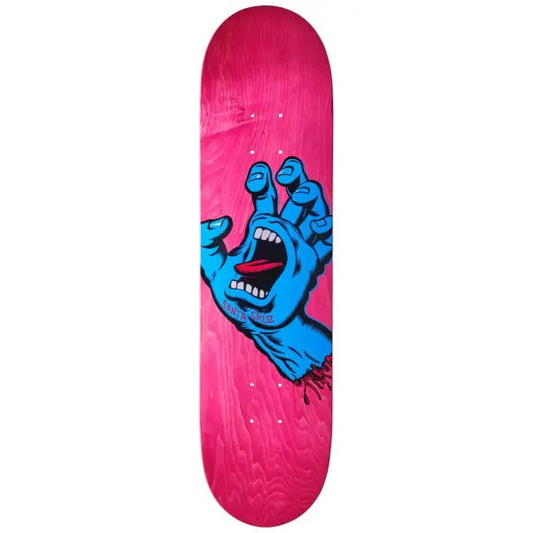 Skateboard Deck Santa Cruz Screaming Hand (7.8" - Pink)