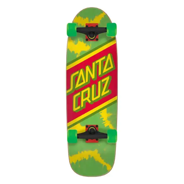 Cruiser Board Santa Cruz Street Komplettboard (8.79" - Rasta Tie Dye)
