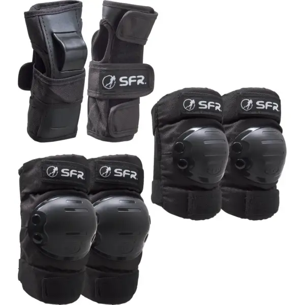 SFR Youth Ramp Skate Pads 3 Stk. (S - Schwarz)