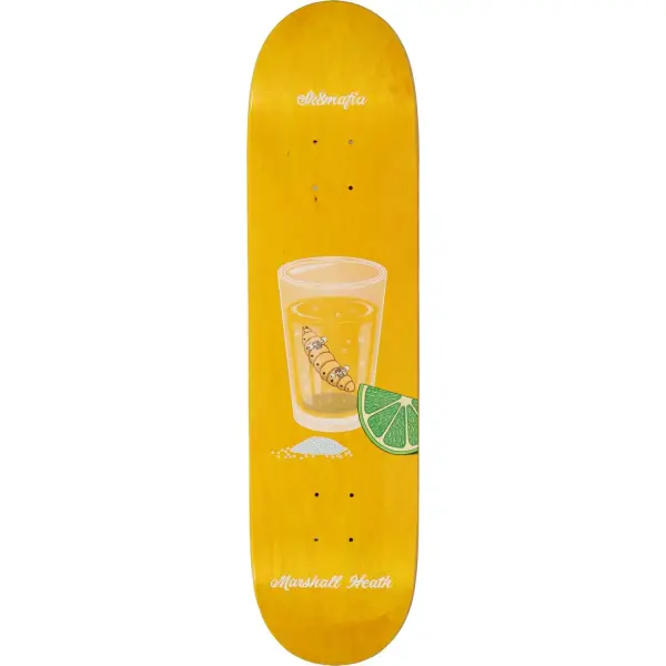 Skateboard Deck Sk8mafia Marshall Heath Hacked (8" - Gul)