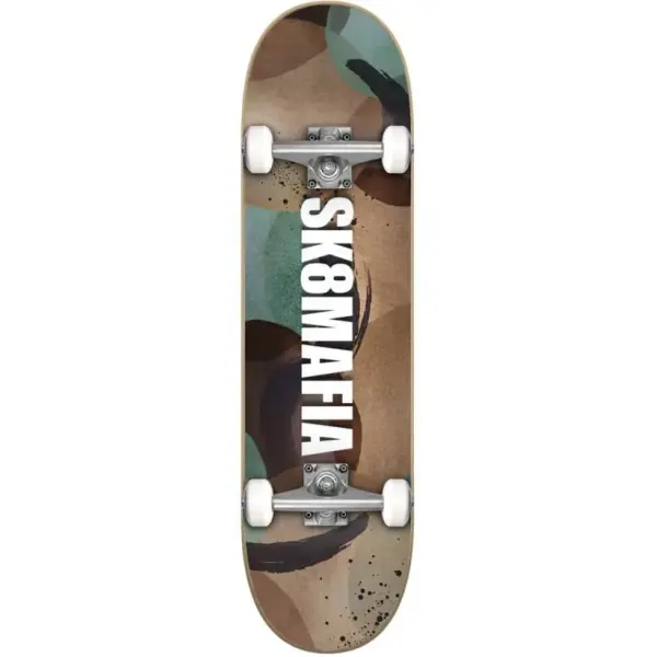 Komplet Skateboard Sk8mafia OG Logo Watercolor (8" - Brun)