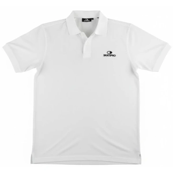 T-shirt SkatePro Heavy Polo (L - Wit)