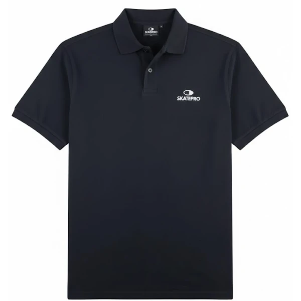 T-shirt SkatePro Heavy Polo (S - Zwart)