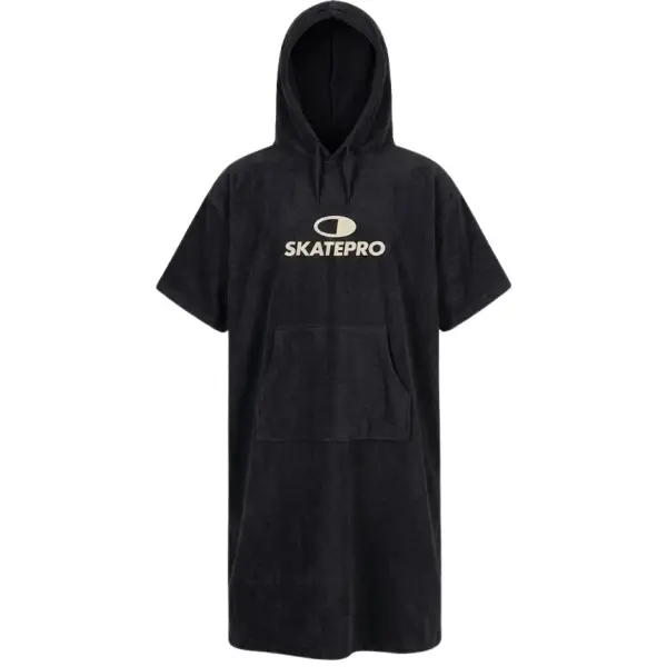 SkatePro Towel Poncho (Sort)
