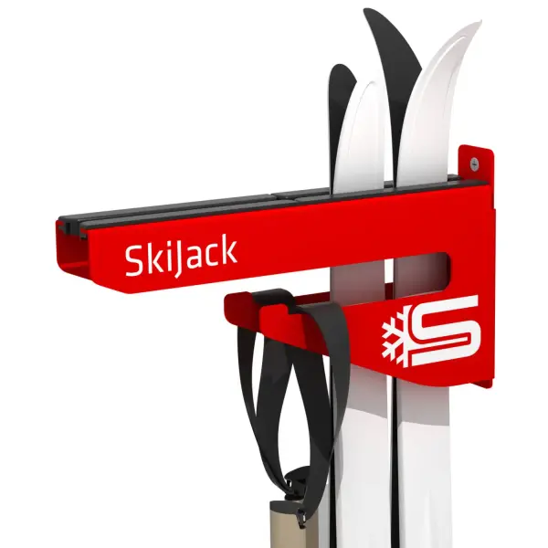 Skijack Wall Ski En Snowboard Hanger (Rood)