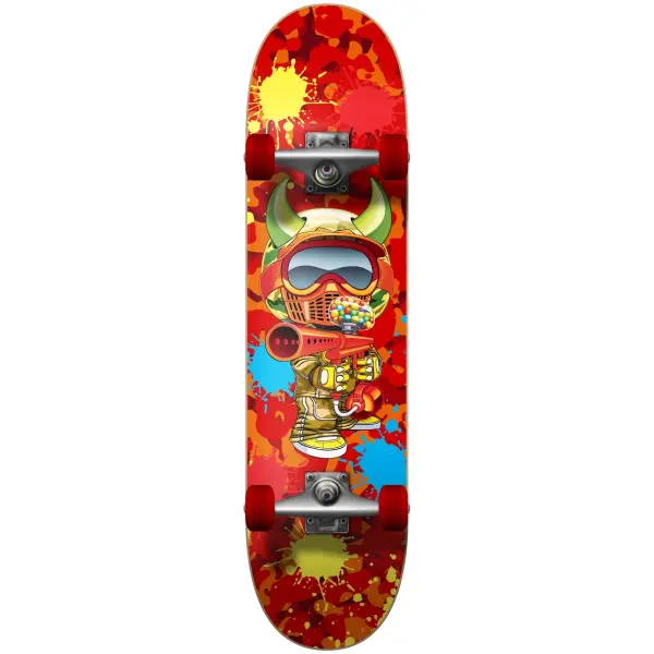Kinder Skateboard Speed Demons Paintballer (7.5" - Rot)