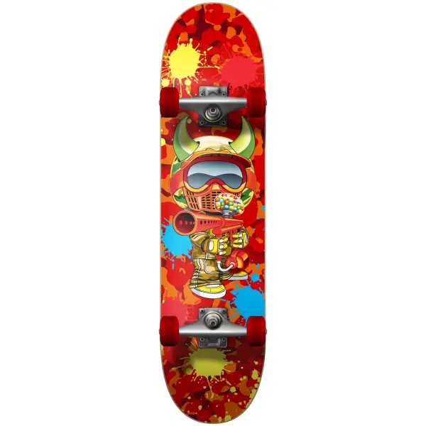 Komplet Skateboard Speed Demons Paintballer Soft Top (7" - Rød)