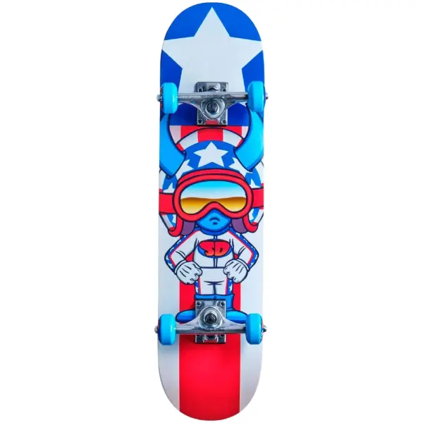 Kinder Skateboard Speed Demons Stars Soft Top (6.75" - Blau)