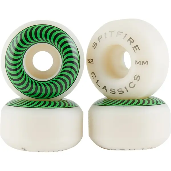 Skateboard Wielen Spitfire Classic 4-Pack (52mm - Groen)