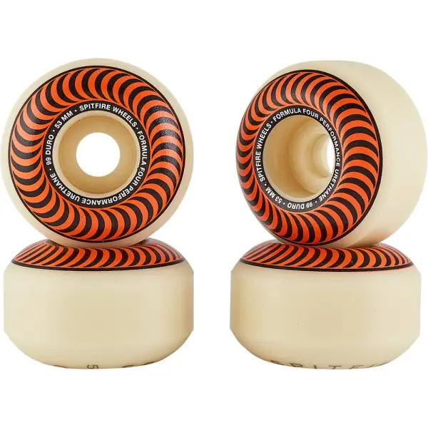 Skateboard Hjul Spitfire Formula Four 99A 4-Pak (53mm - Orange)