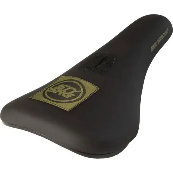 BMX Sattel Stay Strong Icon Patch Slim (Schwarz/Grün)