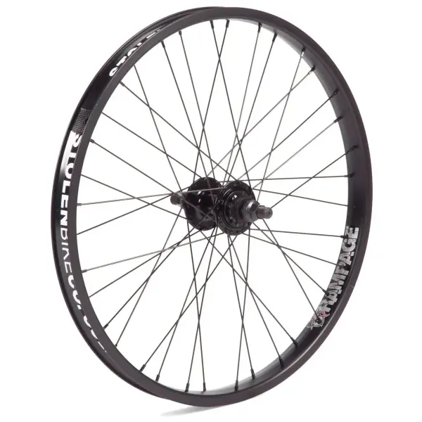 BMX Hinterrad Stolen 22" Rampage Cassette (Black - Right hand drive)