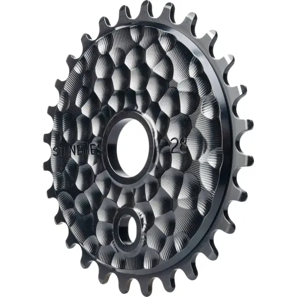 BMX Tandhjul Stolen Lunar CNC (Sort - 28T)