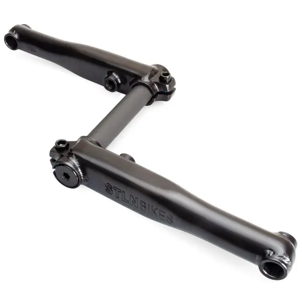 Stolen Mob V4 3-Piece 8-Spline BMX Crank (170mm - Schwarz)