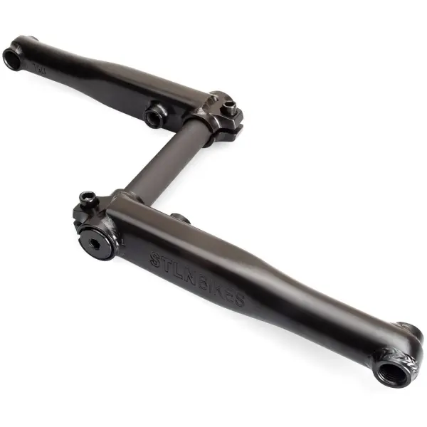 Stolen Mob V4 3-Piece 8-Spline BMX Crank (175mm - Schwarz)