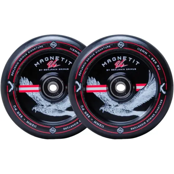 Stunt Scooter Rollen Striker Bgseakk Magnetit 2 Stk. (110mm - Schwarz)