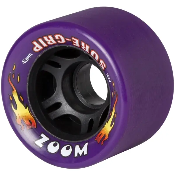 Rulleskøjte Hjul Side By Side SureGrip Zoom Indoor 8-Pak (62mm - Lilla)