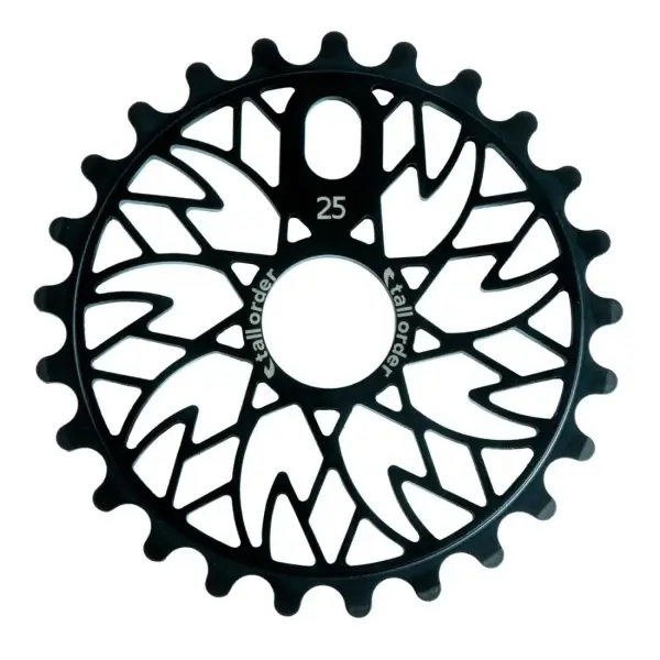 BMX Kettenblatt Tall Order Spectrum Chromoly (Schwarz - 25T)