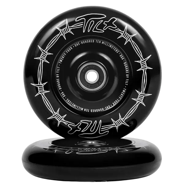Hjul Til Løbehjul Tilt Durare Barbed 2-Pak (110mm - Barbed Black)