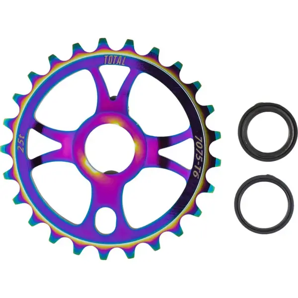 BMX Kettenblatt Total BMX Rotary (Rainbow - 25T)
