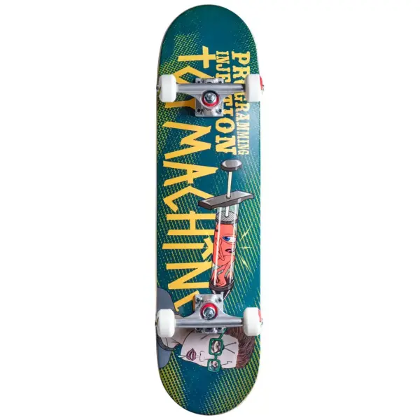 Skateboard Komplettboard Toy Machine Programming Injection (8" - Grün)