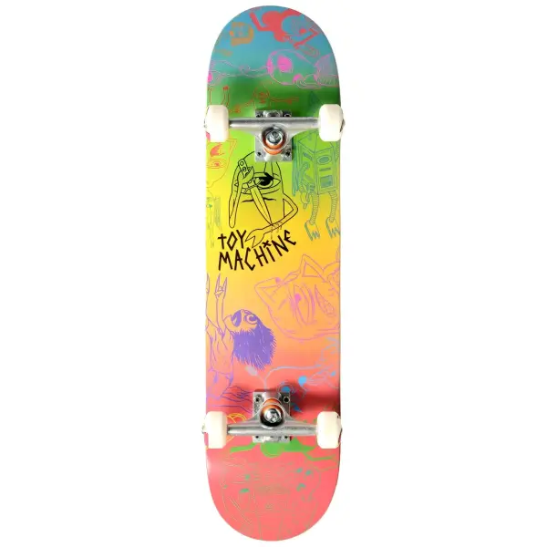 Skateboard Komplettboard Toy Machine Sect Characaters Ii (8" - Rot)