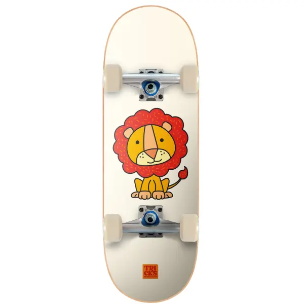 Kinder Skateboard Tricks Lion Soft Top (7.87" - Weiß)